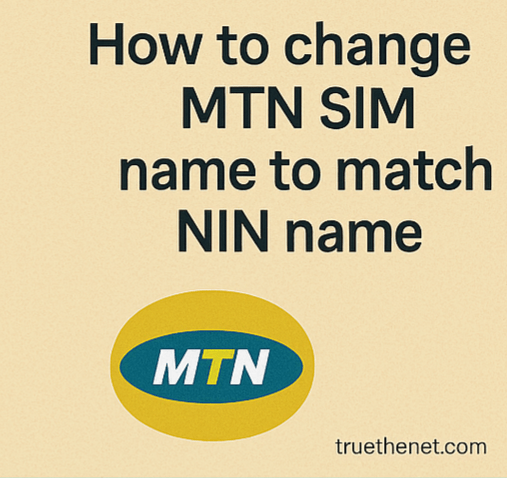 How to change mtn Sim name