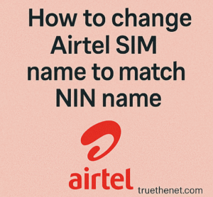 How to change airtel Sim name