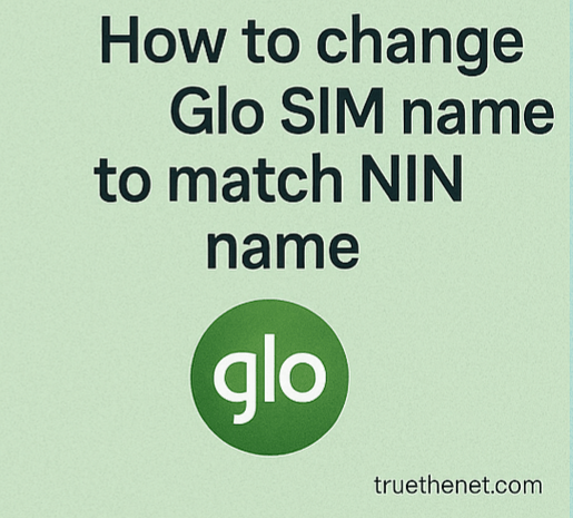 How to change glo Sim name